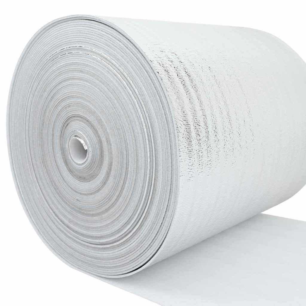 Vidaxx feuille de radiateur argent 10 x 1 m polyéthylène