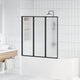 Vidaxx paroi de douche noir 120 x 2 x 117 cm aluminium