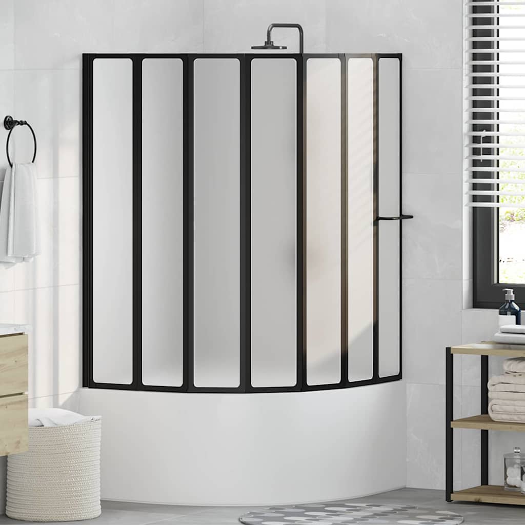 Vidaxx paroi de douche autrement noir 168 x 140 cm aluminium