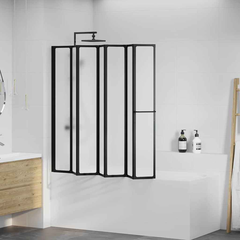 Vidaxx paroi de douche autrement noir 168 x 140 cm aluminium