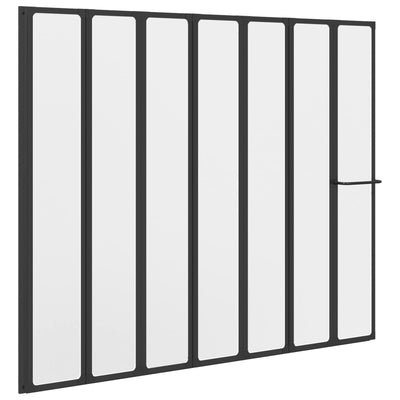 Vidaxx paroi de douche autrement noir 168 x 140 cm aluminium