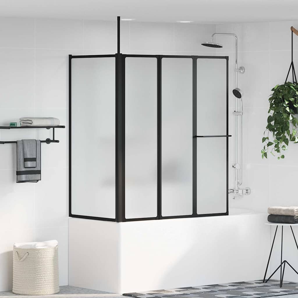 Paroi de douche Vidaxx blanche 120 x 70 x 137 cm aluminium