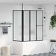 Paroi de douche Vidaxx blanche 120 x 70 x 137 cm aluminium