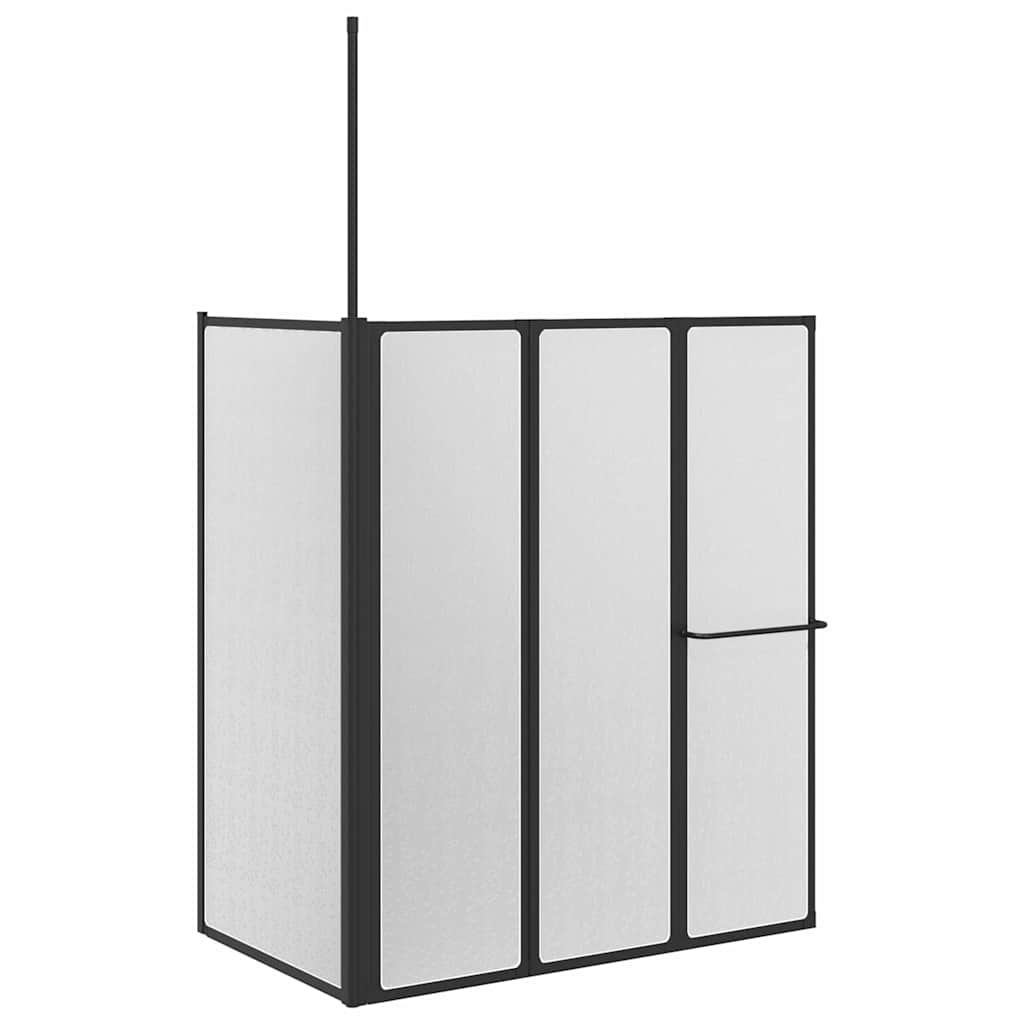 Paroi de douche Vidaxx blanche 120 x 70 x 137 cm aluminium