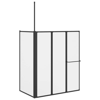 Paroi de douche Vidaxx blanche 120 x 70 x 137 cm aluminium