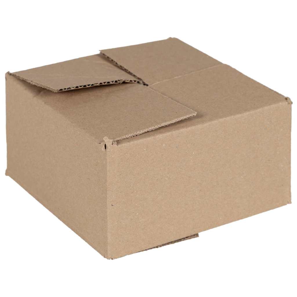 Vidaxx boîte pliante avec rangement 50 pcs naturel 15 x 15 x 8 cm carton