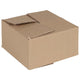 Vidaxx boîte pliante avec rangement 50 pcs naturel 15 x 15 x 8 cm carton