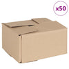 Vidaxx boîte pliante avec rangement 50 pcs naturel 20 x 15 x 10 cm carton