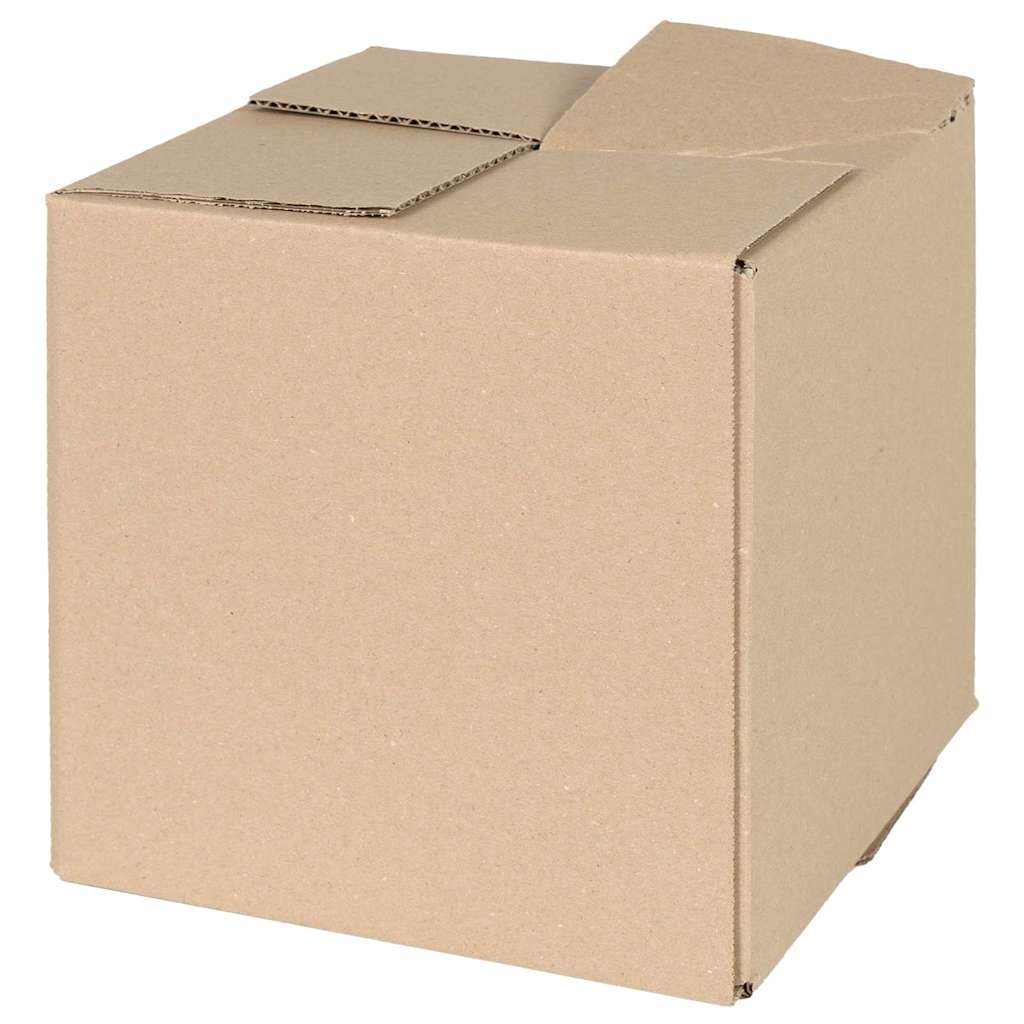 Vidaxx boîte pliante avec rangement 50 pcs naturel 20 x 20 x 20 cm carton