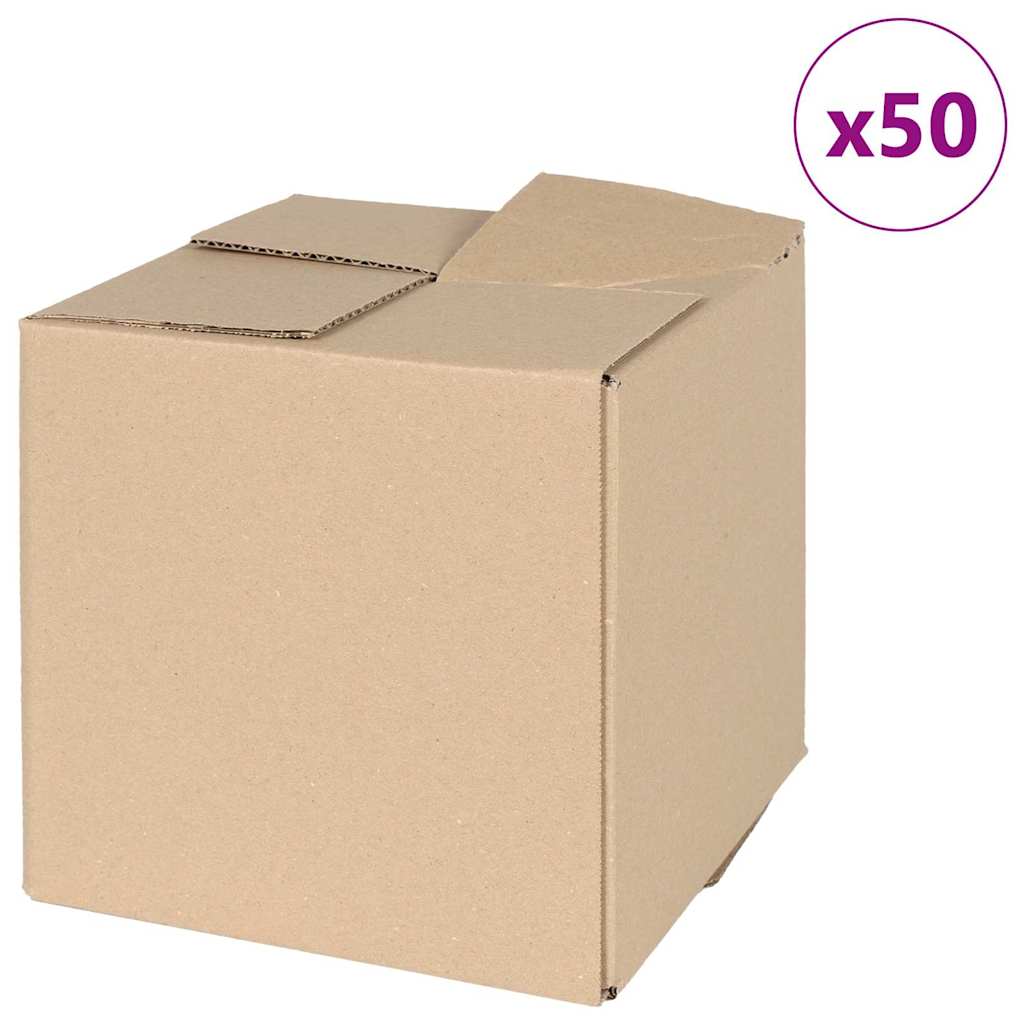 Vidaxx boîte pliante avec rangement 50 pcs naturel 20 x 20 x 20 cm carton