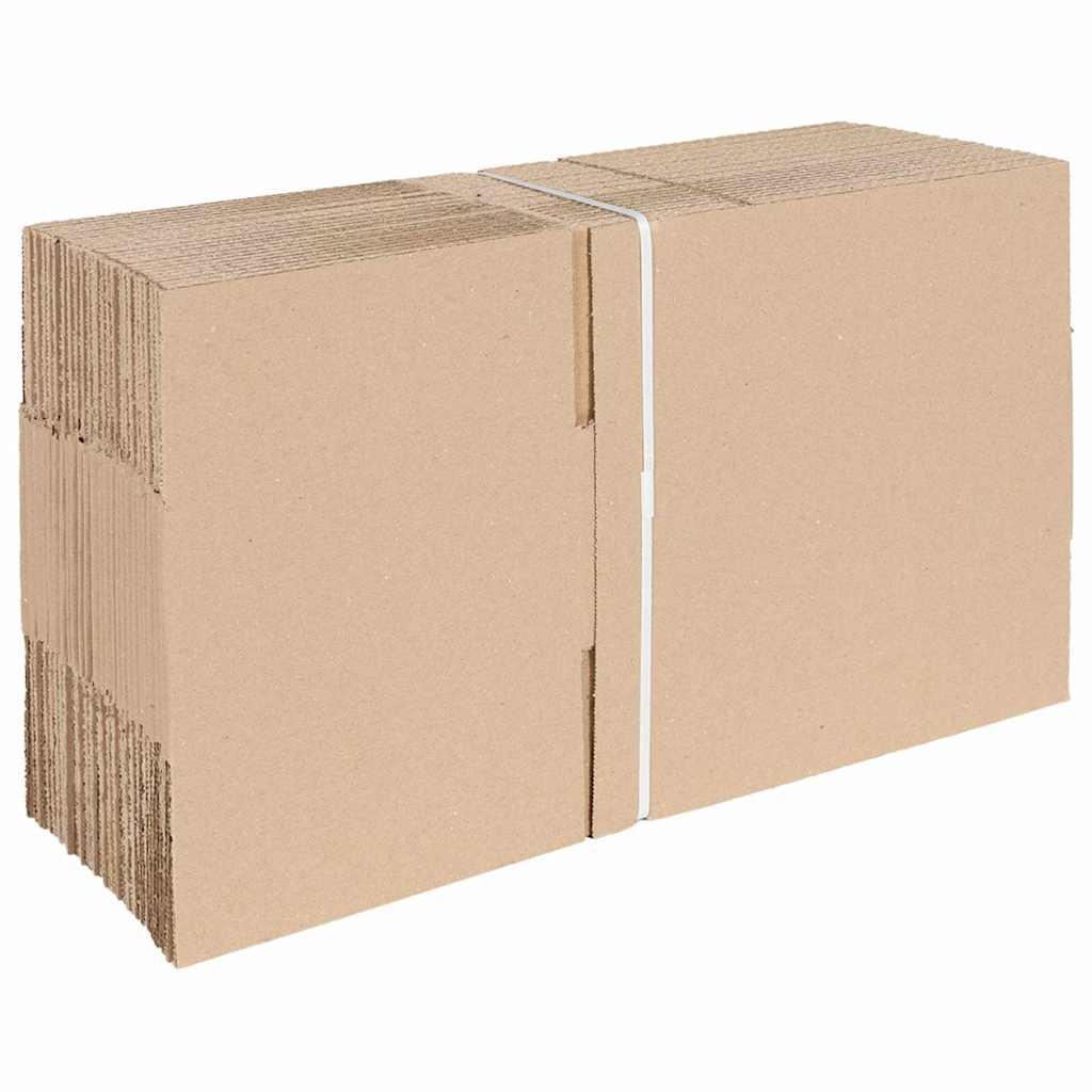 Vidaxx boîte pliante avec rangement 50 pcs naturel 25 x 17,5 x 10 cm carton
