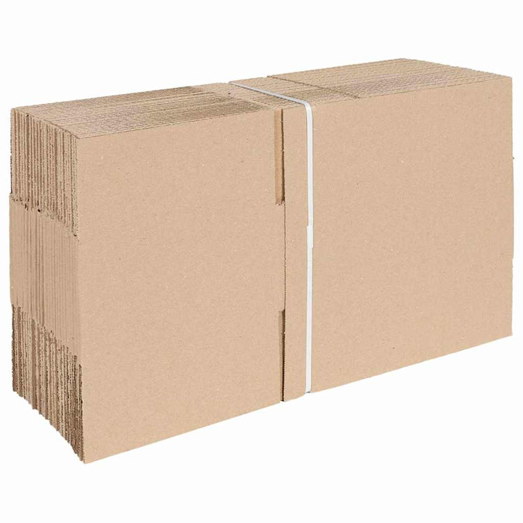 Vidaxx boîte pliante avec rangement 50 pcs naturel 25 x 17,5 x 10 cm carton
