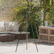 VidaXL trépied de feu de camp noir 92 x 92 x 151,5 cm acier