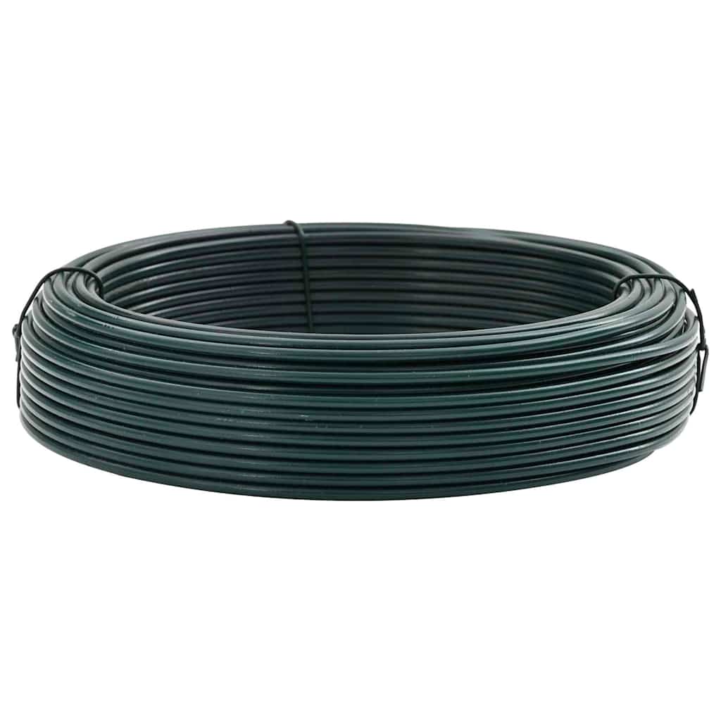 VidaXL fil de liaison de clôture vert 25 m PVC