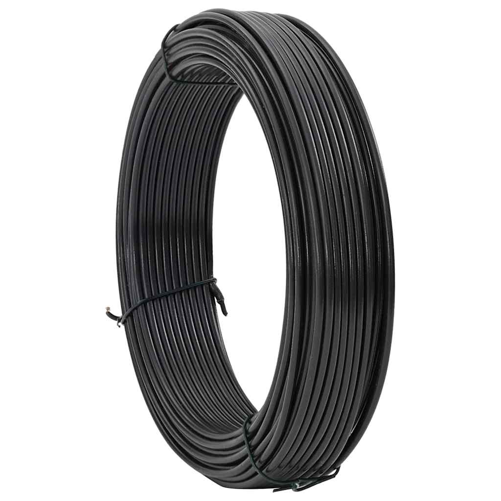 Vidaxl fil de liaison de clôture anthracite 80 m PVC