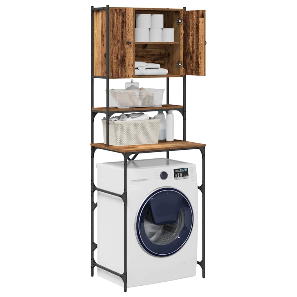 Vidaxx meuble lave-linge vieux bois 68 x 48,5 x 194 cm bois traité