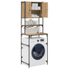 Vidaxx meuble pour machine à laver chêne artisanal 68 x 48,5 x 194 cm bois fini