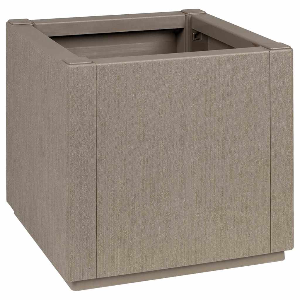 Vidaxx bac à fleurs marron clair 36 x 36 x 35 cm en plastique