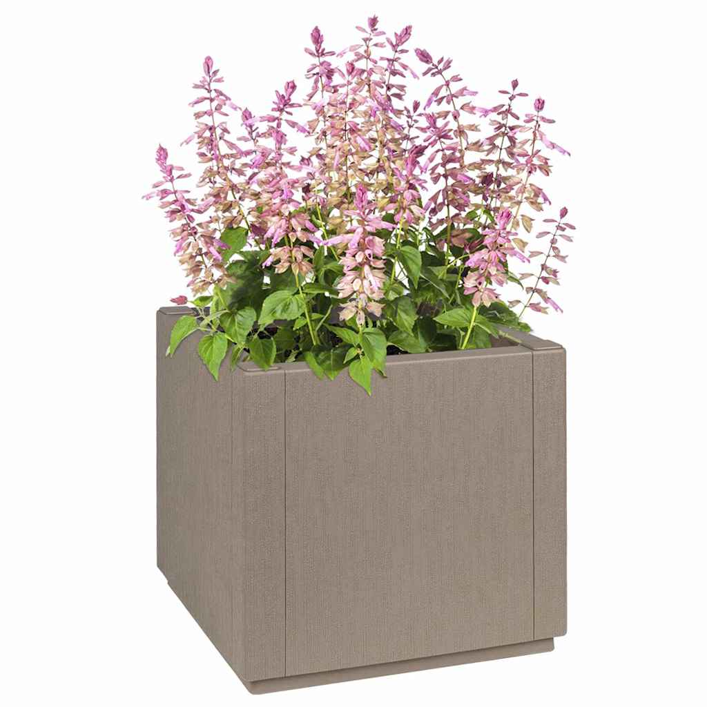 Vidaxx bac à fleurs marron clair 36 x 36 x 35 cm en plastique