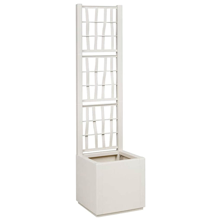 Vidaxx bac à fleurs blanc 36 x 36 x 140 cm plastique
