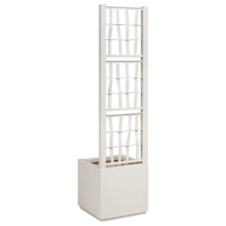 Vidaxx bac à fleurs blanc 36 x 36 x 140 cm plastique
