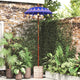 Vidaxl parasol balinais avec pied bleu 95 x 95 x 260 cm
