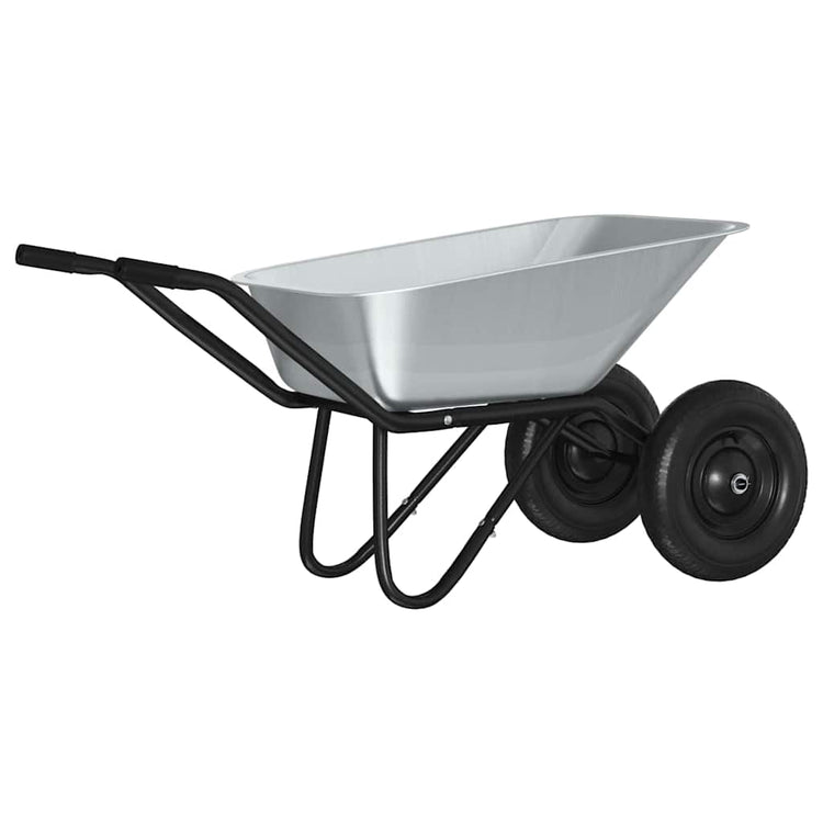 Vidaxx brouette argent et noir 137 x 60 x 65,5 cm acier