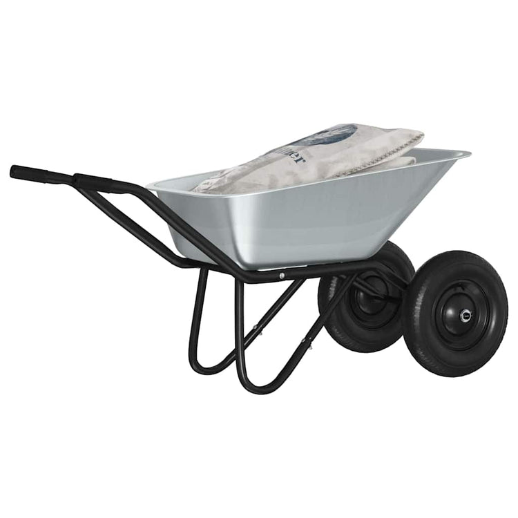 Vidaxx brouette argent et noir 137 x 60 x 65,5 cm acier