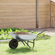 Vidaxx brouette argent et noir 133 x 62,5 x 58 cm acier