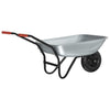Vidaxx brouette argent et noir 133 x 62,5 x 58 cm acier