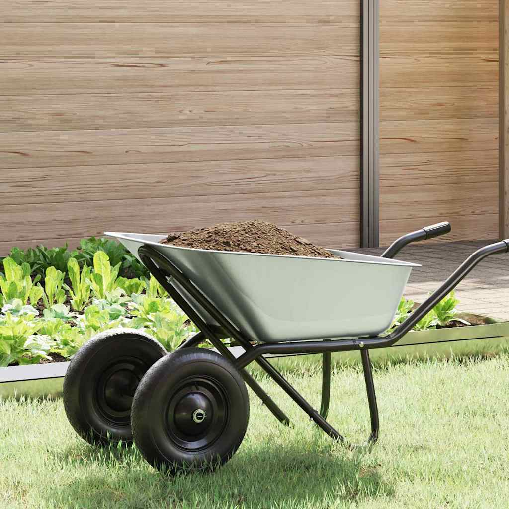 Vidaxx remplacement pour tiroir de brouette argent 88 x 60 x 32 cm acier