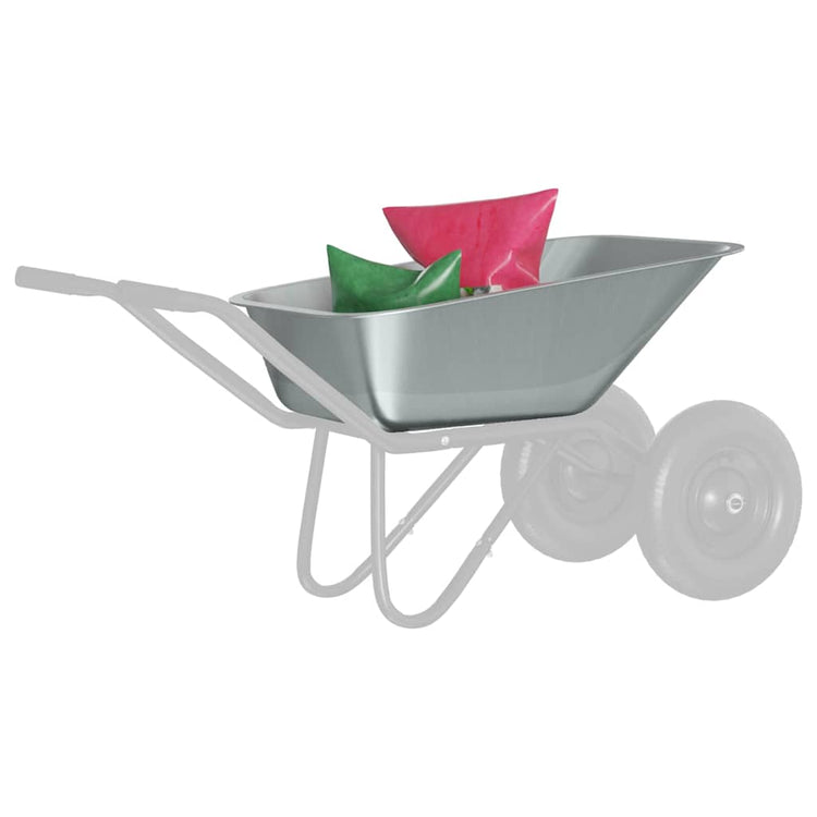 Vidaxx remplacement pour tiroir de brouette argent 88 x 60 x 32 cm acier