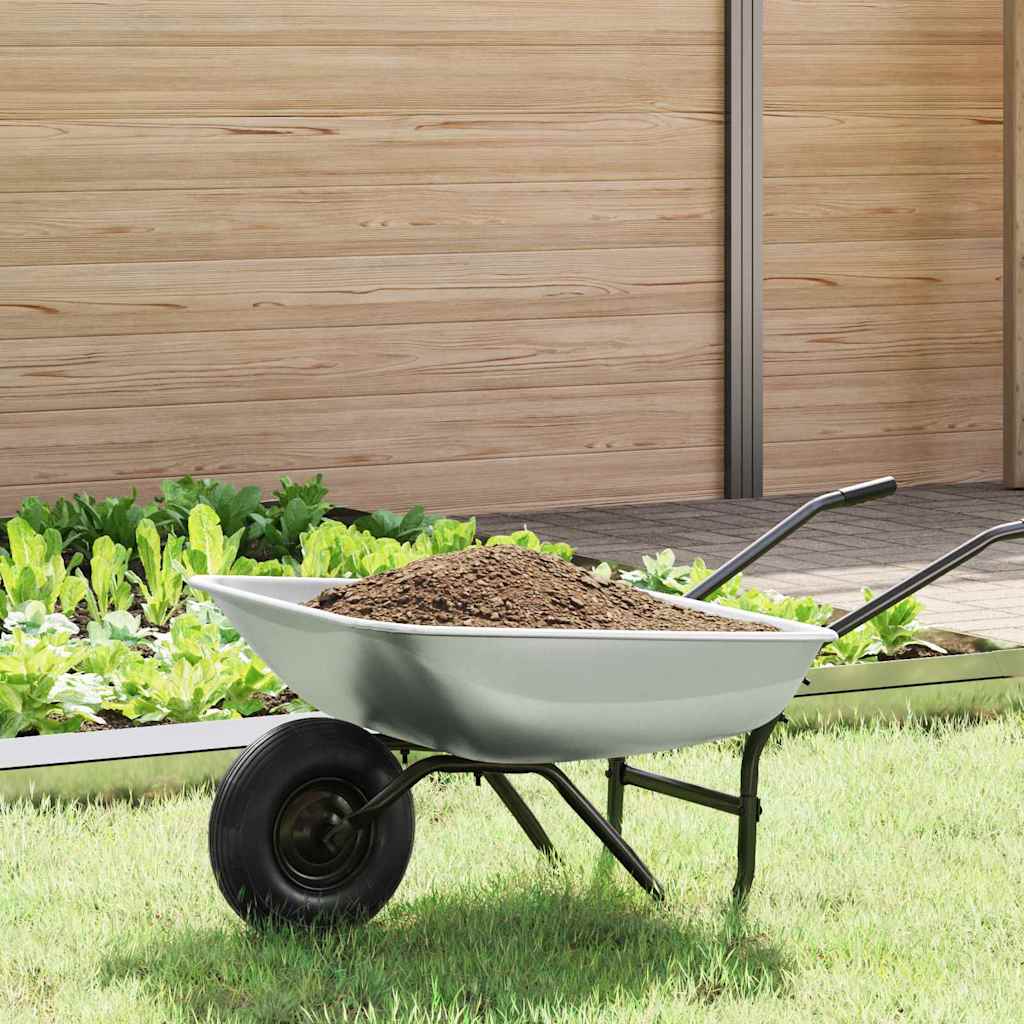 Vidaxx remplacement pour tiroir de brouette argent 80 x 60 x 25 cm acier
