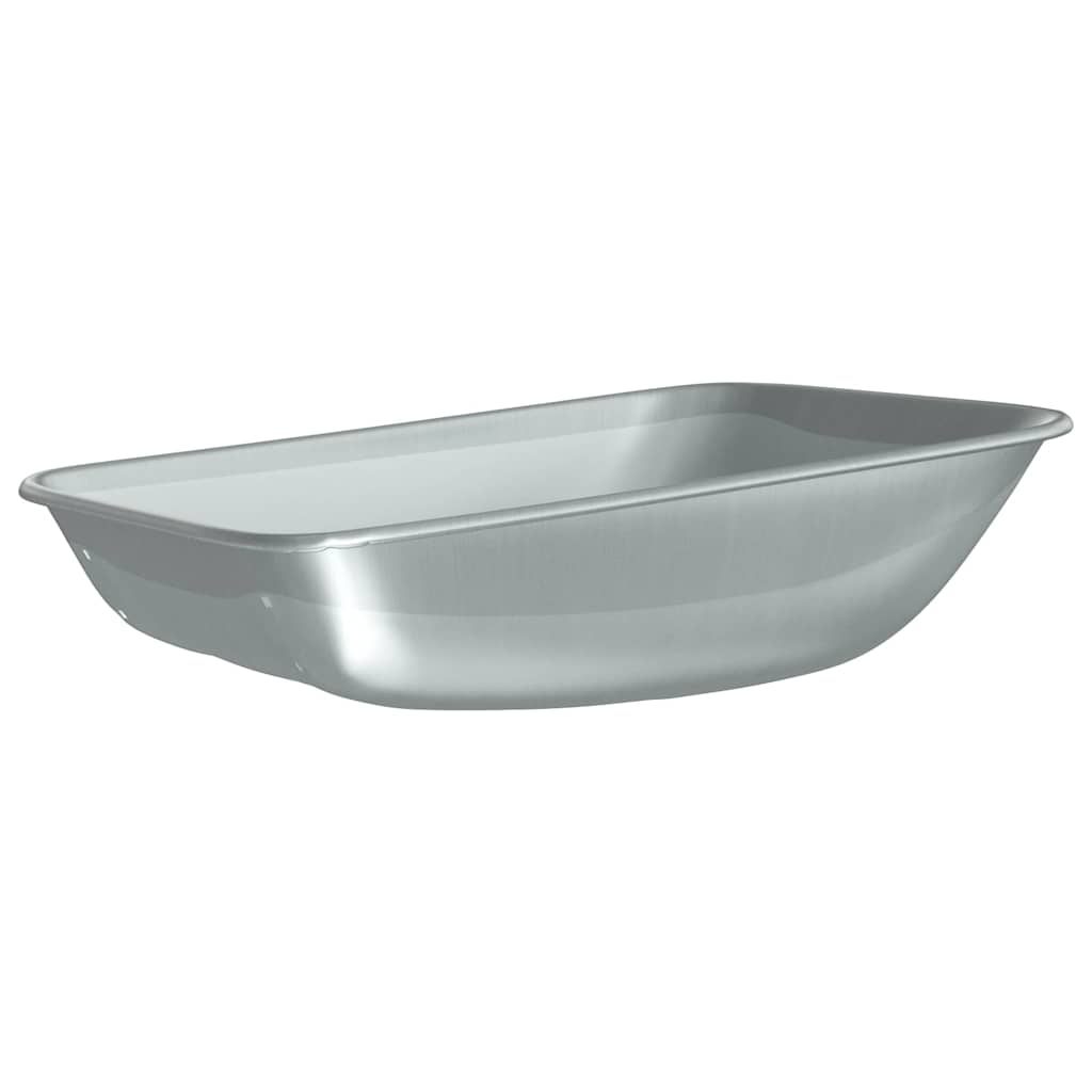 Vidaxx remplacement pour tiroir de brouette argent 80 x 60 x 25 cm acier