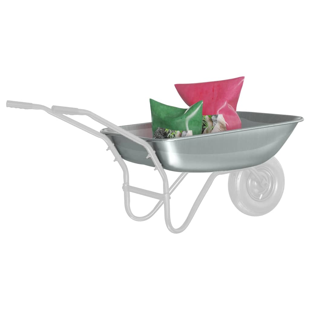 Vidaxx remplacement pour tiroir de brouette argent 80 x 60 x 25 cm acier