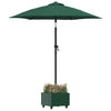 Vidaxx pied de parasol vert 45 x 45 x 45 cm acier
