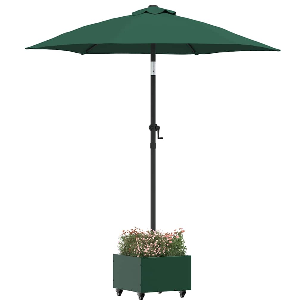 Vidaxx pied de parasol vert 45 x 45 x 45 cm acier