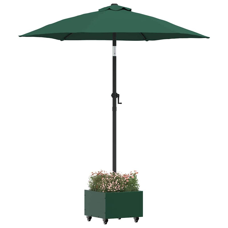 Vidaxx pied de parasol vert 45 x 45 x 45 cm acier