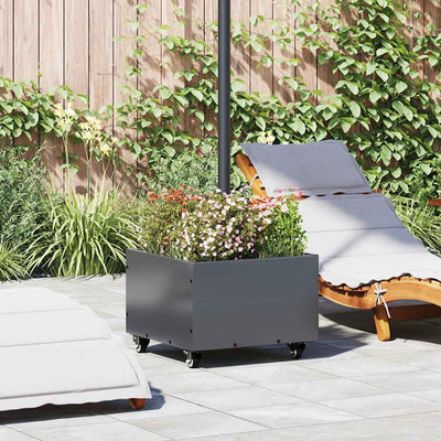 Vidaxl pied de parasol anthracite 45 x 45 x 45 cm acier