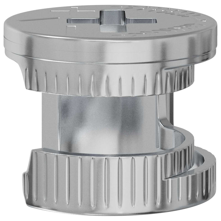 Vidaxl écrous de blocage à came 2 pcs argent 12 x 10 mm acier
