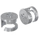 Vidaxl écrous de blocage à came 2 pcs argent 15 x 11,5 mm acier
