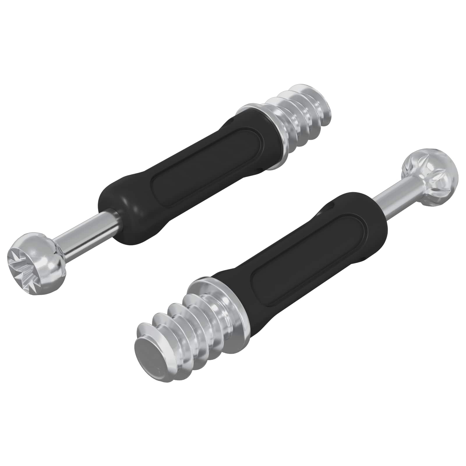 Vidaxl boulon de verrouillage à came 2 pcs argent et noir m6 x 40 mm
