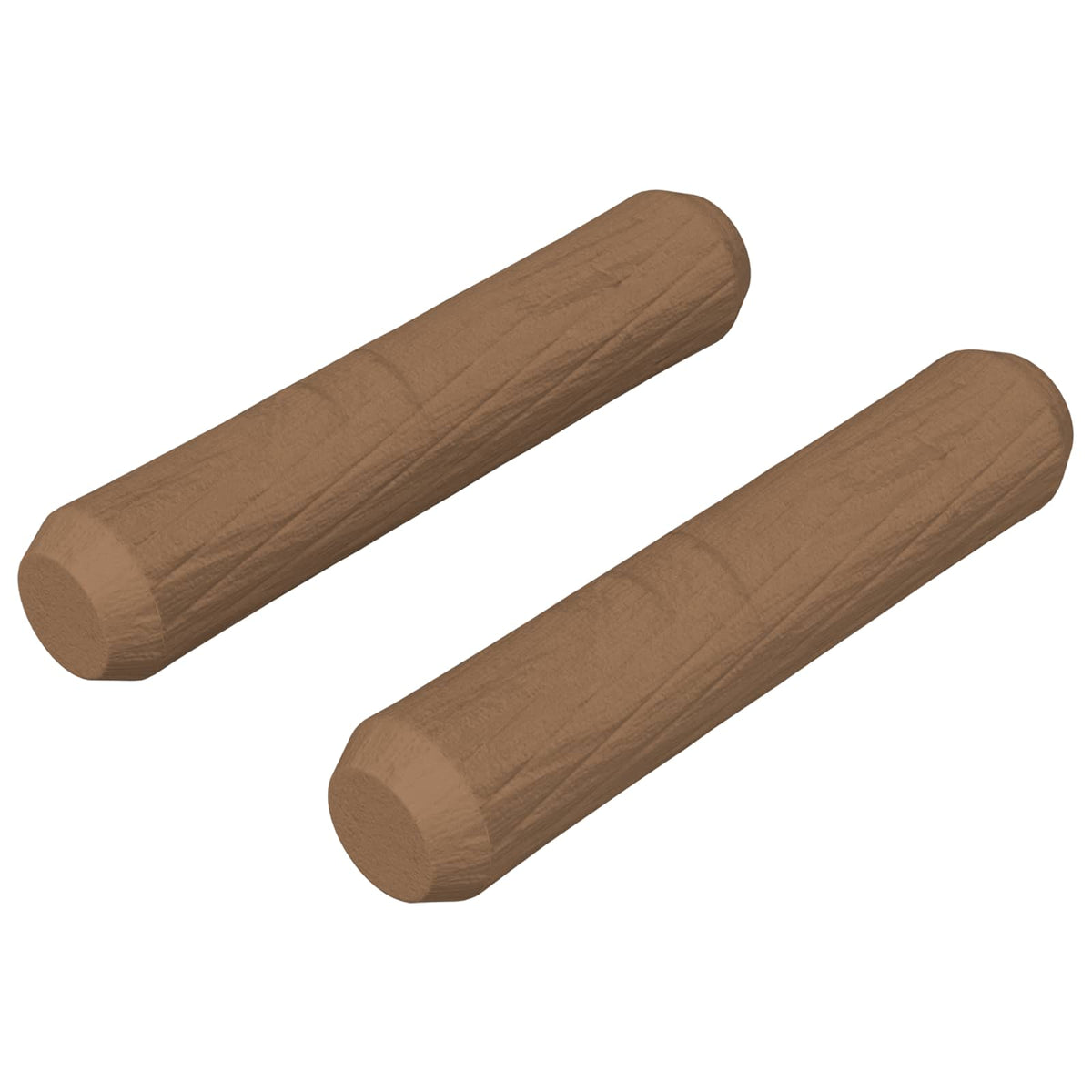 Vidaxxl chevilles en bois 2 pcs marron ø8 x 35 mm bois massif