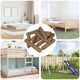 Vidaxxl chevilles en bois 18000 pcs bois massif marron