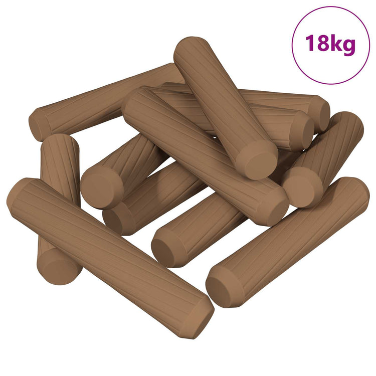 Vidaxxl chevilles en bois 18000 pcs bois massif marron