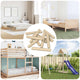 Vidaxxl chevilles en bois 12000 pcs bois massif marron