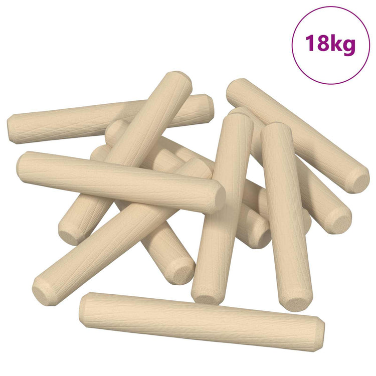 Vidaxxl chevilles en bois 12000 pcs bois massif marron