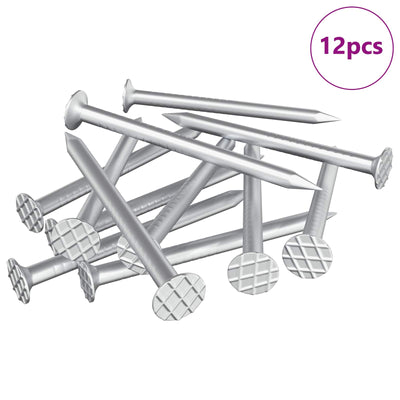 Vidaxxl clous pour bois 12 pcs argent ø 3 x 15 mm métal
