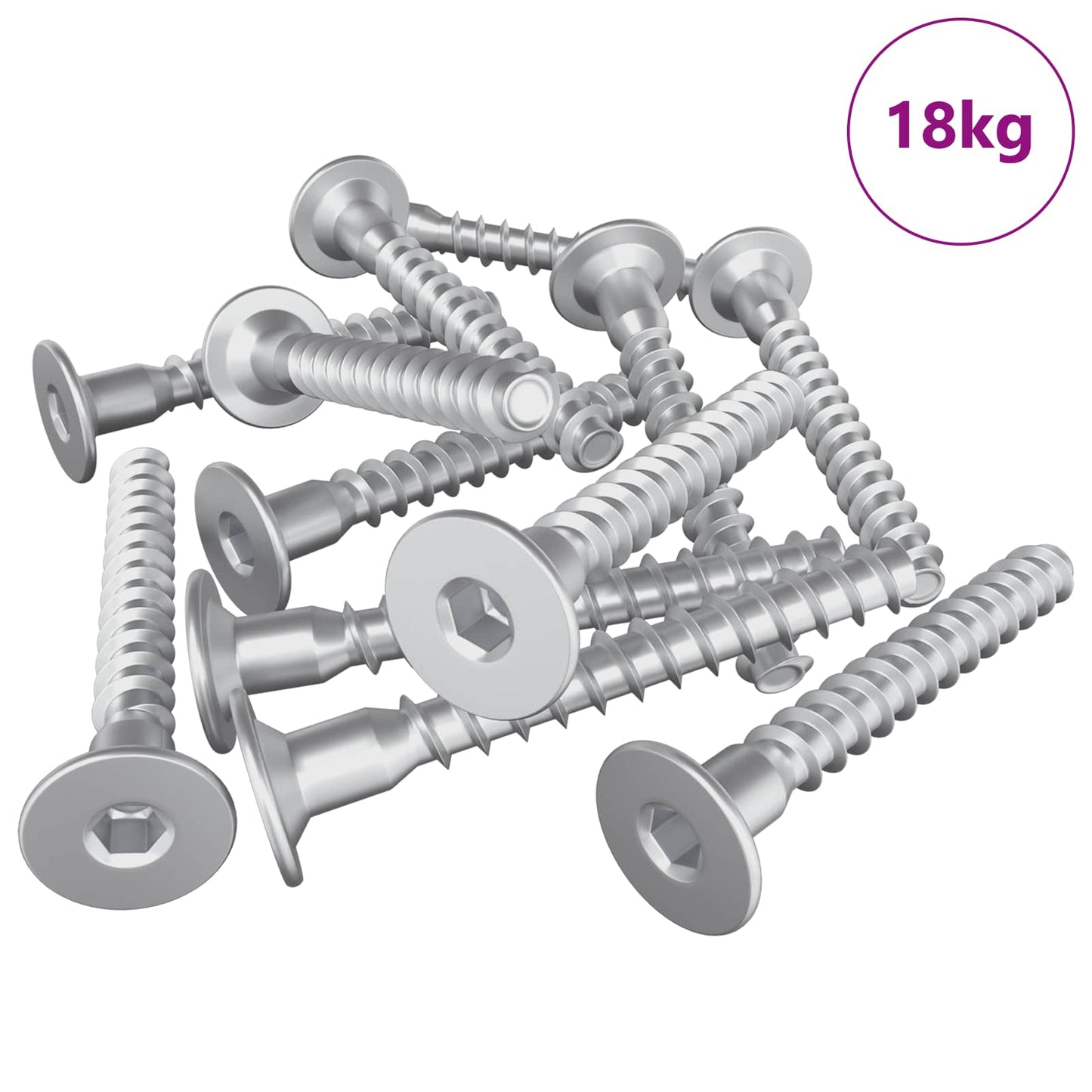 Vis de montage Vidaxx 5000 pcs métal argenté