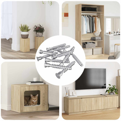 Vis de montage Vidaxx 2500 pcs métal argenté